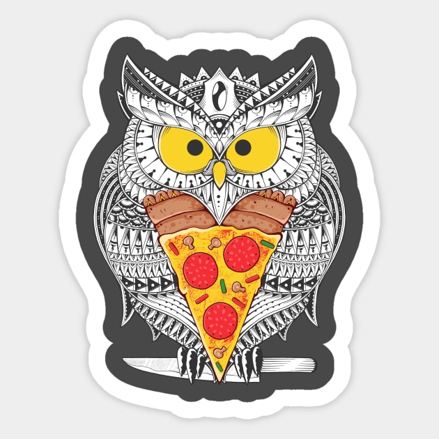 The Last Slice Sticker by GODZILLARGE